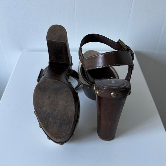 Vintage 90s Aldo Platform Studded Sandals - Picture 8 of 8